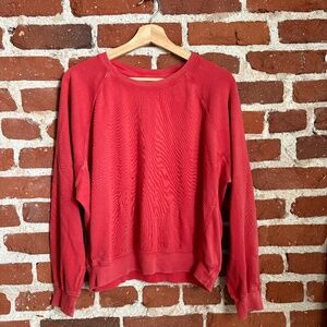 🔴 J.Crew 100% Cotton French Terry Sweatshirt – Size M